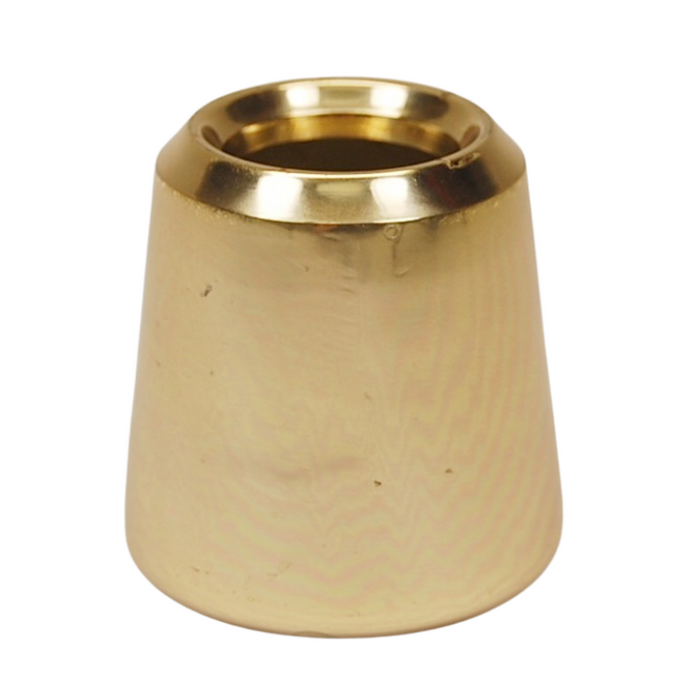 Smooth Brass Candle Follower