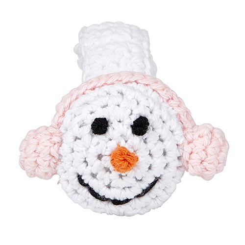 Snowman Crochet Wristlet