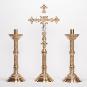 Solid Brass Altar Candlestick - 18.5inch