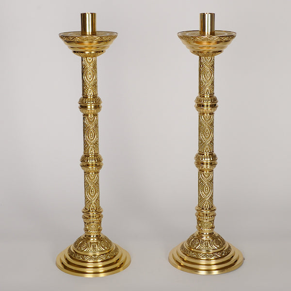 24" Traditional Ornate Altar Candlestick