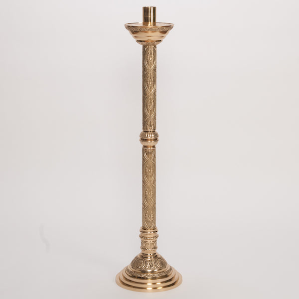 Candelabro de altar de latón macizo