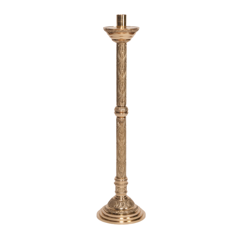 Candelabro de altar de latón macizo