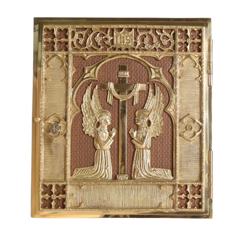 Solid Brass Angels Tabernacle Door and Frame