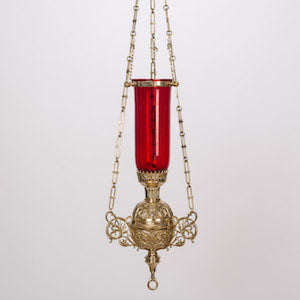 Solid Brass Hanging Sanctuary Lamp 