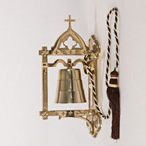 Solid Brass Wall Hung Church Sanctuary Bell