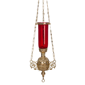 Solid Brass Hanging Sanctuary Lamp