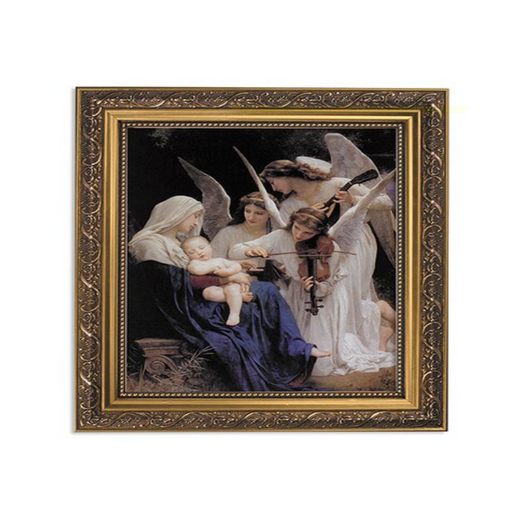 Song of the Angels Framed Print in Ornate Gold Finish Frame