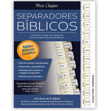 9" H Bible Tabs - Catholic Version in Spanish
