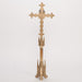 Special Altar Crucifix Tall 38 1/2" altar cross with silver plated corpus