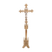 Special Altar Crucifix Tall 38 1/2" altar cross with silver plated corpus