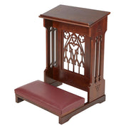 St. Albans Walnut Padded Kneeler Church Supply Church Goods Church Furniture
