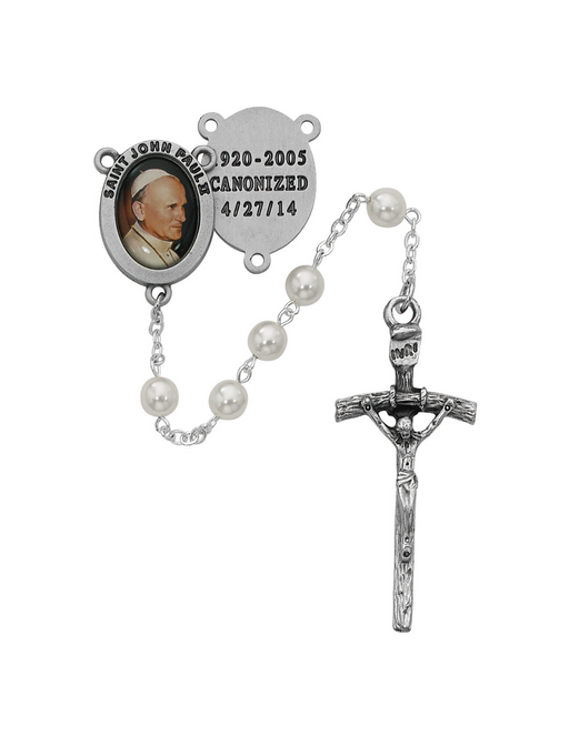 St. John Paul Pearl Bead Papal Rosary Rosary Gifts for Catholic Gifts Catholic Presents Rosary Gifts