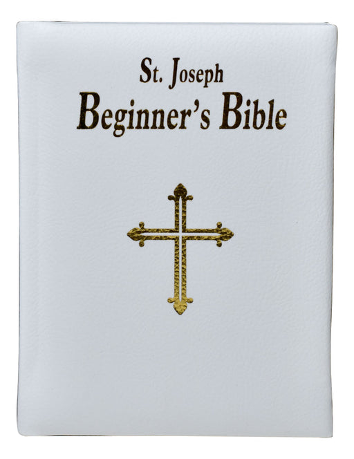 St. Joseph Beginner's Bible - White Imitation Leather