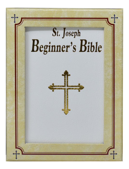 St. Joseph Beginner's Bible - White Imitation Leather