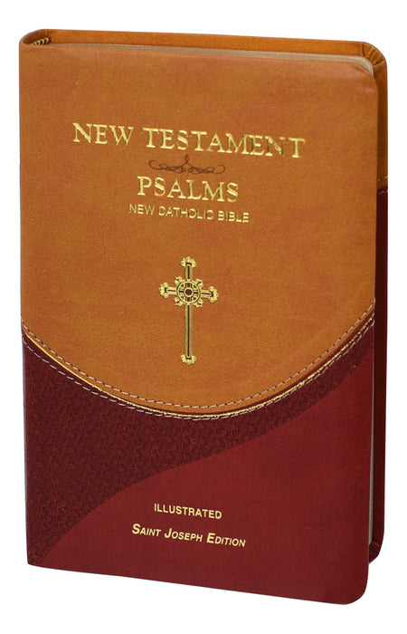 St. Joseph New Catholic Bible New Testament and Psalms - Brown-Burgundy 