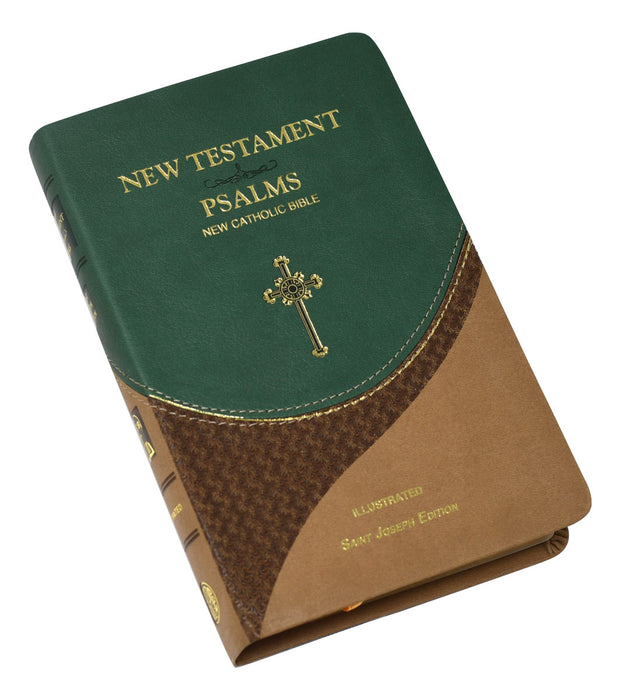 St. Joseph New Catholic Bible New Testament and Psalms - Green/Brown