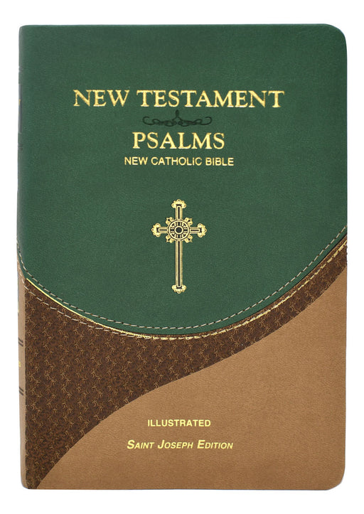 St. Joseph New Catholic Bible New Testament and Psalms - Green/Brown