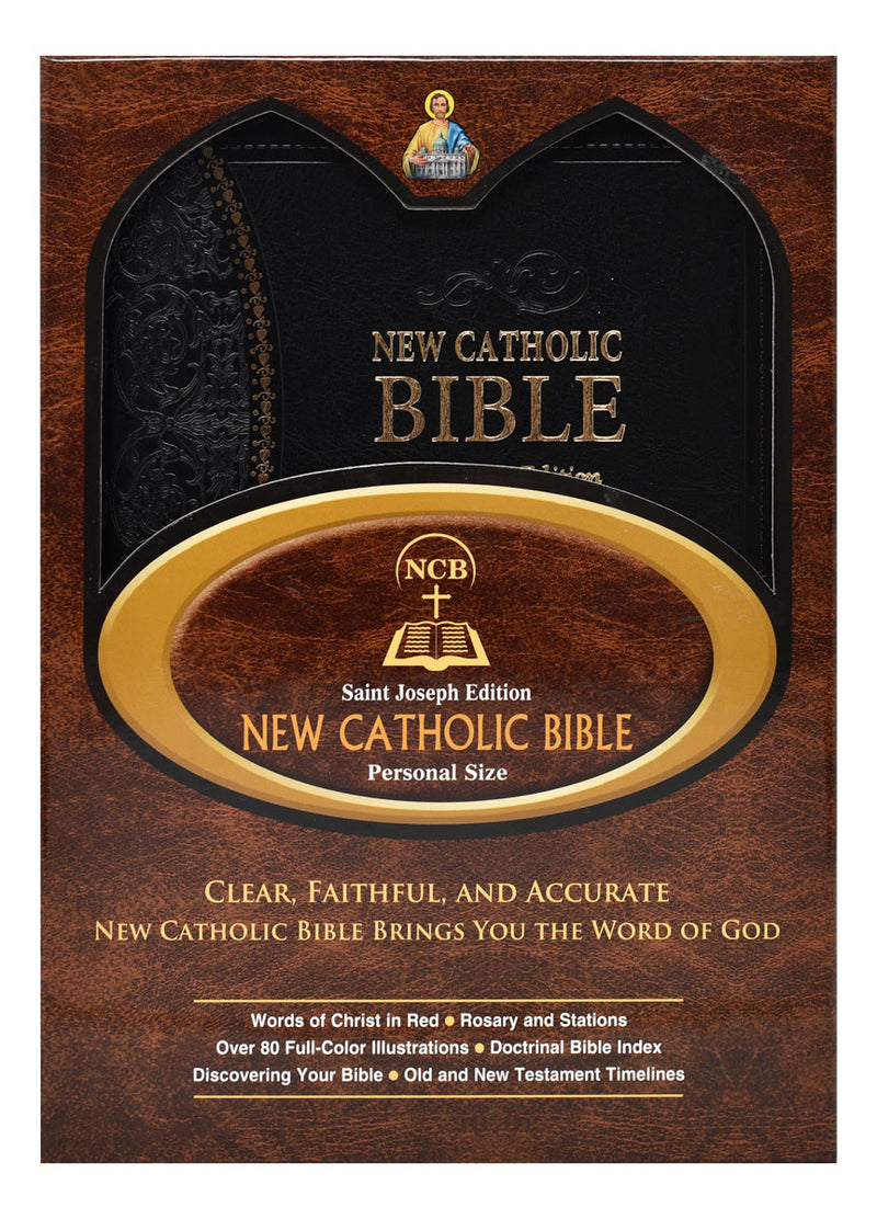 St. Joseph New Catholic Bible (Gift Edition-Personal Size) - Black Dura-Lux