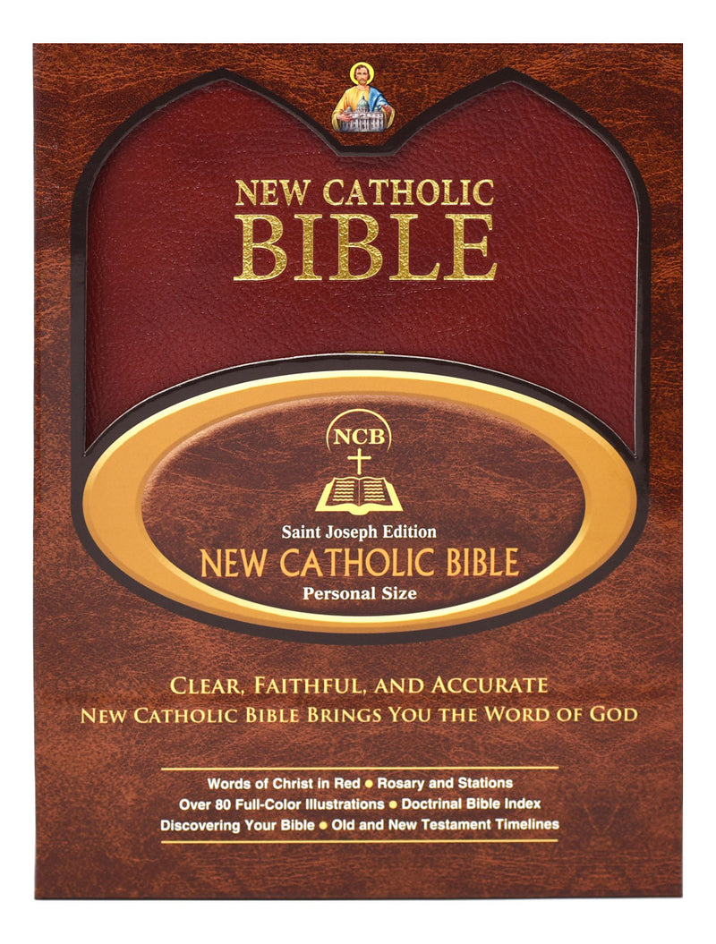St. Joseph New Catholic Bible (Gift Edition-Personal Size) - Burgundy Bonded Leather