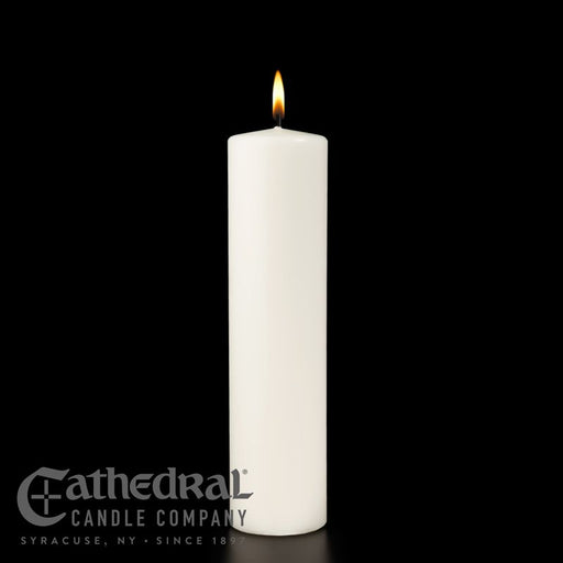 Stearine White Ceremonial Pillar Candle