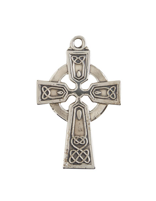 Sterling Celtic Cross w/ 24" Chain Cross necklace Catholic gifts