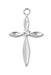 Dainty Sterling Silver Cross with Zircon Stone Pendant