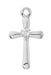 Sterling Silver Small Cross with Zircon Stone