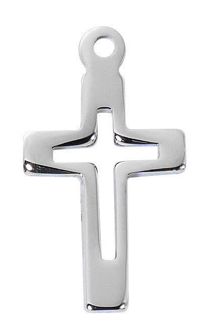 Sterling Silver Small Cut Out Cross