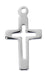 Sterling Silver Small Cut Out Cross