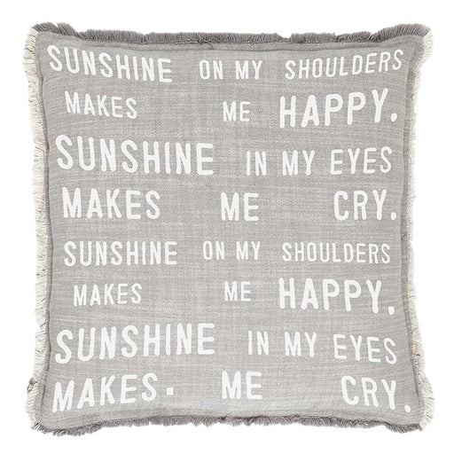 Sunshine On My Shoulder - Face to Face Euro Pillow