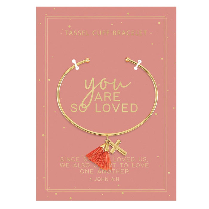 Tassel Cuff Bracelet - You Are So Loved