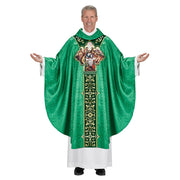 The Last Supper Gothic Style Chasuble with Cowl Collar