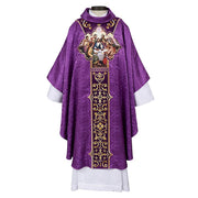 The Last Supper Gothic Style Chasuble with Cowl Collar