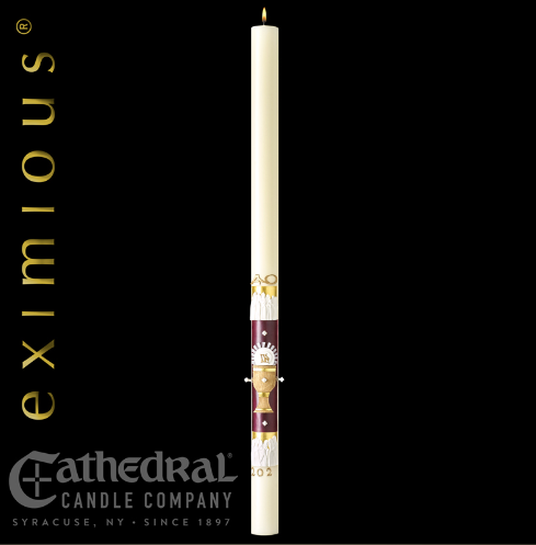 The Twelve Apostles Paschal Candle - Cathedral Candle - Beeswax - 17 Sizes