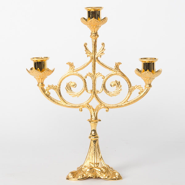 Candelabro de tres luces