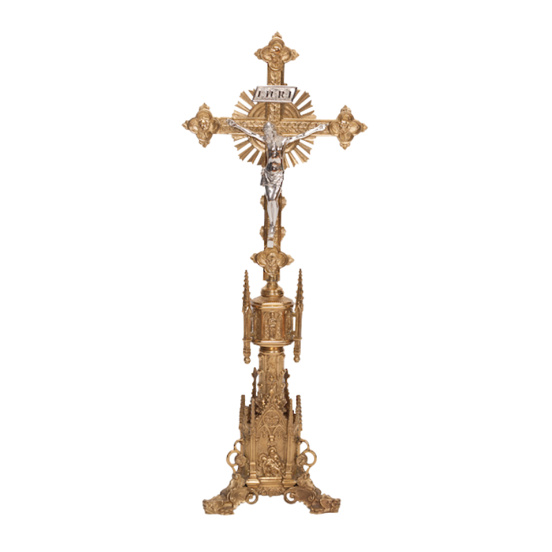 34" Traditional Gothic Altar Crucifix