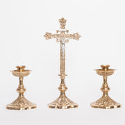 Traditional Altar Crucifix Traditional Altar Cross with Silver Plated corpus and INRI