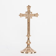 Traditional Altar Crucifix Traditional Altar Cross with Silver Plated corpus and INRI