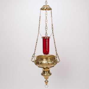 Lámpara tradicional del santuario colgante de altar