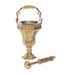 Traditional Antique Style Holy Water Bucket and Sprinkler Traditional Style Aspergillum and Aspergil