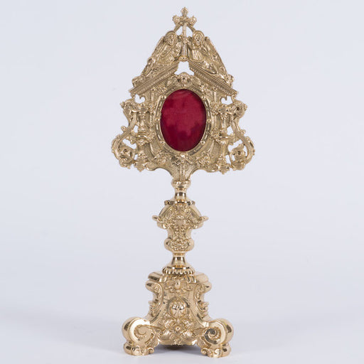 Traditional Baroque Style Reliquary Brass Traditional Baroque Style Reliquary
