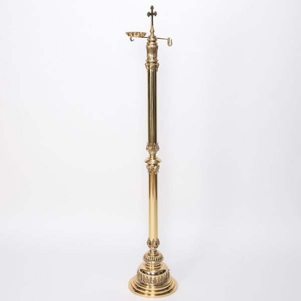 Traditional Brass Censer Stand Polished brass and lacquered.