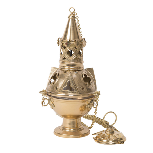 Traditional Brass Censer Traditional Censer / Thurible with removable charcoal cup.