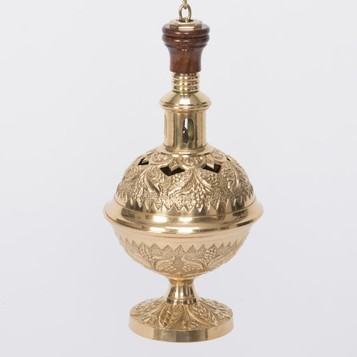Traditional Brass Censer with Single Chain Traditional style Censer / Thurible with the simplicity of a single chain.