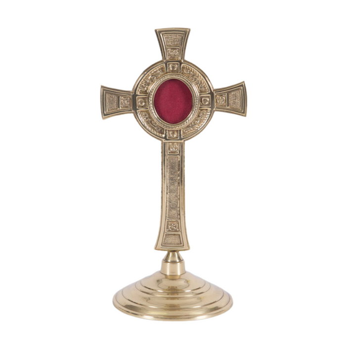 Traditional Brass Cross Reliquary