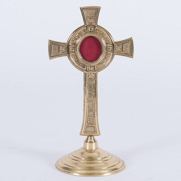 Traditional Brass Cross Reliquary