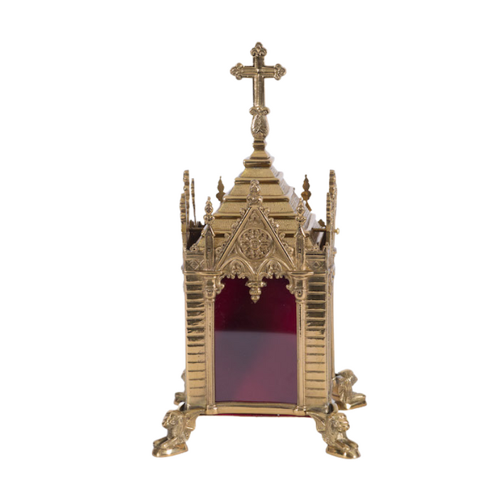 Traditional Brass Gothic Relic Shrine