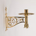 Traditional Brass Wall Mounted Consecration Candlestick Wall hung consecration candlestick.