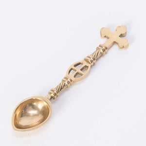 Traditional Cathedral Solid Brass Spoon Traditional Cathedral Censer - Thurible Incense Spoon in Solid Brass