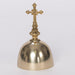 Traditional Chapel Sacristy Bell in Solid Brass Polished Brass and Lacquered Small Single Bell